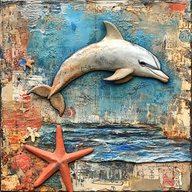 Nautical Sign, Dolphin Sign, DCO-02557, Sign For Wreath, 10x10